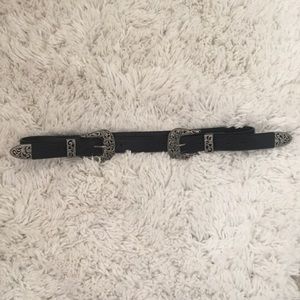 Double buckle Western Style Belt